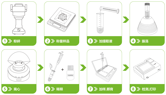 农药残留操作流程